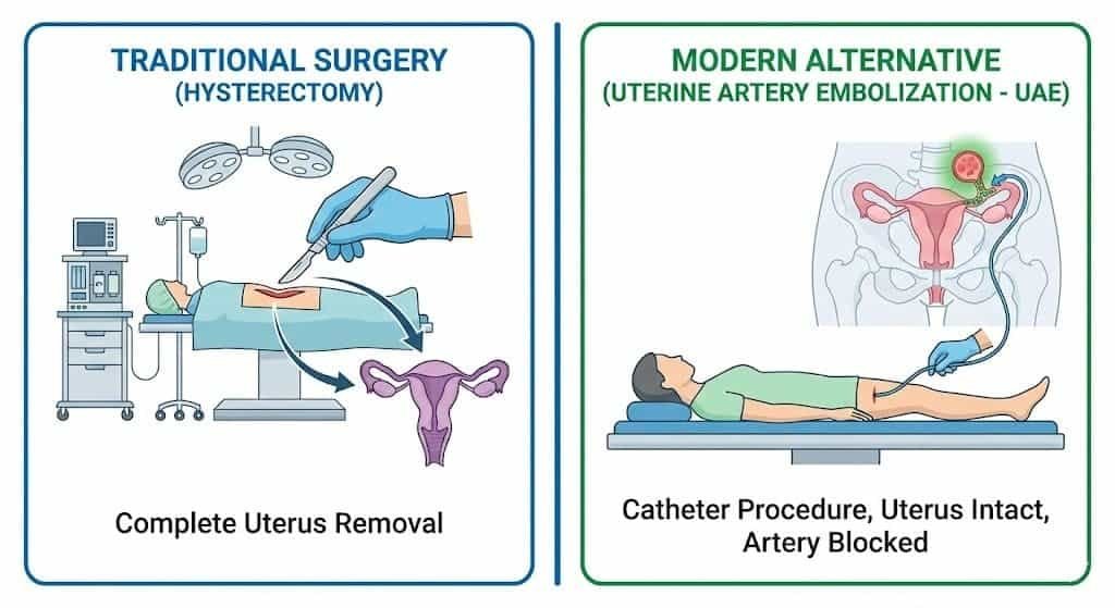 عملية استئصال الرحم بسبب النزيف