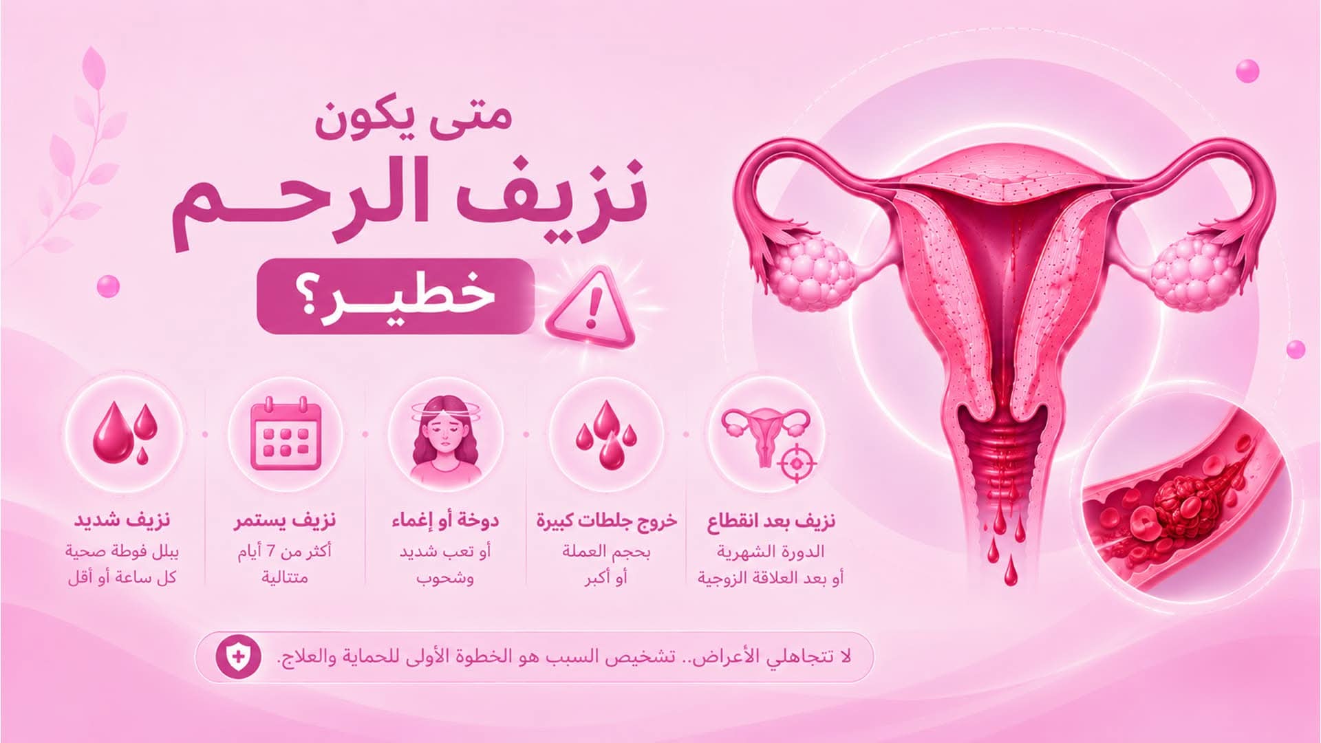 متى يكون نزيف الرحم خطير؟